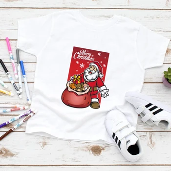 2020. gada Vasaras Harajuku Estētisko Zēnu T-krekls Santa Claus T Gadījuma Meitene Vasaras retro Priecīgus Ziemassvētkus T Krekls Футболки