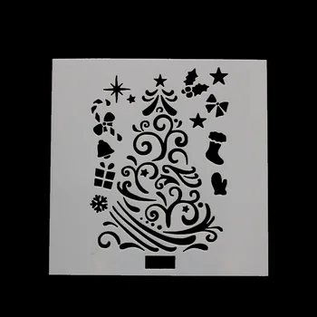 Ziemassvētku Sniegavīrs Layering Trafareti, Plastmasas DIY Kuģiem, Sienu Krāsošana Scrapbooking Zīmogs Albumu Dekoru ar Spiešanu Papīra Karte, Tem