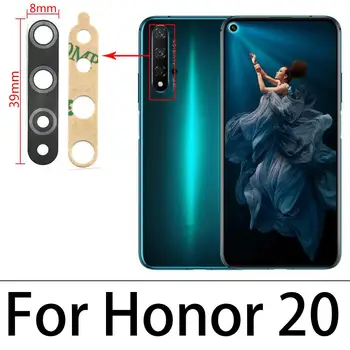 2GAB Kameru Stikla Ar Līmi Līmi, Lai Huawei Honor 10 10es 20 20 20i 30 Lite Pro 30S V30 Y9 Ministru 2019 Aizmugurējo Kameru Stikla Lēcu