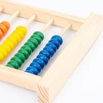 Izglītības Rotaļlieta, Mini Koka Abacus Bērni Agri Matemātikas Rotaļlietas Skaitīšanas Abacus, Aprēķinot Montessori Krelles Mācību Numurus Ki O0O9