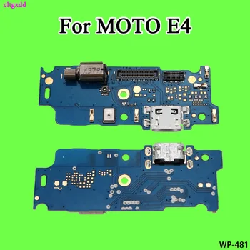 Cltgxdd USB Ports Uzlādes Doks Plug Jack Savienotājs Maksas Valdes Flex Kabelis Ar Mikrofonu + Vibrators Motorola Moto E4 Plus
