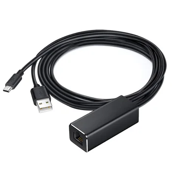 Karstā Ethernet Adapteris Chromecast USB 2.0, lai RJ45 Google Chromecast 2 1 Ultra Audio TV Stick Micro USB Tīkla Karte