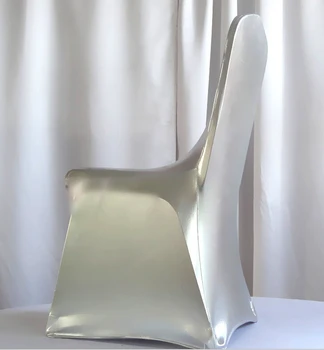 Augstas klases zelta, sudraba spandex krēslu segtu viesnīcā, sapulču telpa krēsla pārsegs 50gab/daudz