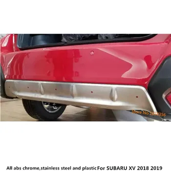 Par SUBARU XV 2018 2019 Auto segtu aizsardzības detektoru ABS Chrome apdare atpakaļ aizmugures apakšējā Režģa Grila Resti, buferi malas 1gb