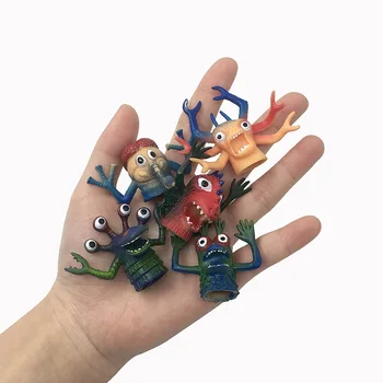 5set Smieklīgi Grūts Simulācijas Dzīvnieku Pirkstu Uzstādīt Aksesuārus Roku Leļļu Pirkstu Leļļu Interaktīvās Rotaļlietas