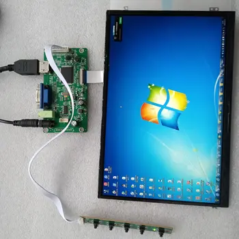 Par N156BGE-E43 monitors LCD EDP Kontrolieris valdes 1366X768 KOMPLEKTS VGA 30Pin DIY VADĪTĀJA 15.6