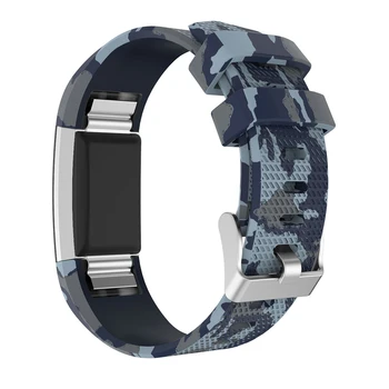 Sporta Drukāšanas Silikona skatīties joslas Fitbit Maksas 2 Watchband Vīriešu pulksteņu Siksniņas rokassprādze Nomaiņa pulksteņi jostas Aproce