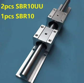1gb SBR10 1000mm/1100mm/1200/1300mm/1400mm/1500mm nesošās sliedes, lineārie guide ar 2gab SBR10UU lineāro gultņu bloki