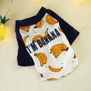 Teddy Suņu Apģērbu Pavasarī un Rudenī Pet Suns, Apģērbs Vasaras Apģērbs Mazajiem Kucēniem Zeķturi Banānu Suņu Apģērbi