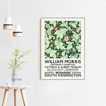 William Morris Vintage Plakāti un Izdrukas Classic Ziedu Raksts, Sienu Mākslas Audekla Glezna Muzejā Bildes Mājas Galerija Istaba Dekori
