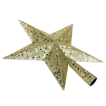 NICEXMAS collu Dārgumus, Zelta Glittered Mini Star Ziemassvētku Eglīte Cilindrs
