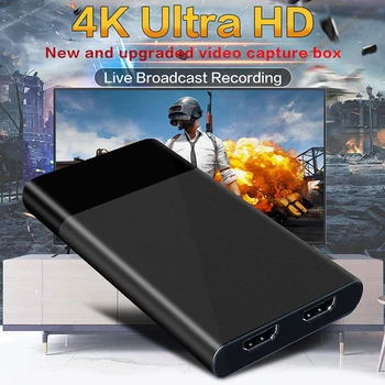 KuWFi HD-MI USB3.0 Video Uztveršanas Kartes 4K 1080P 30fps Portatīvo Plug and Play Nav Draiveris Spēli Live Broadcast Konferences Ieraksts
