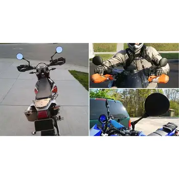 Salokāma Motociklu Atpakaļskata Spogulī, 2gab Apaļas 10MM Scooter par SUZUKI DR250R DJEBEL250XC 250SB DRZ400E DRZ400S SM