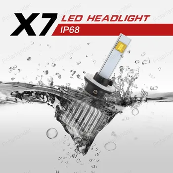 2016 Jauns Dizains X7 880 881 Led Lukturu Automašīnām 80W Miglas lukturi Komplekts LED Lampas CarStyling 880 881 LED Spuldzes Automašīnām