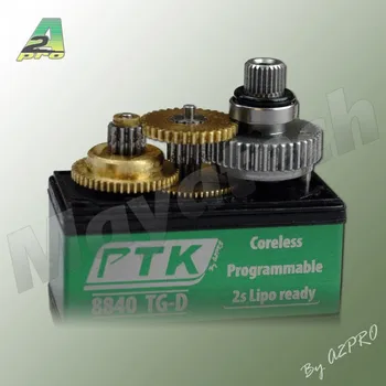 PTK 8840 TG-D metāla digitālo stūres mehānisms, Augstu griezes momentu 24KG 25kg 7.4 V augsts spiediens / dobu kausa servo 0.12 sekundes