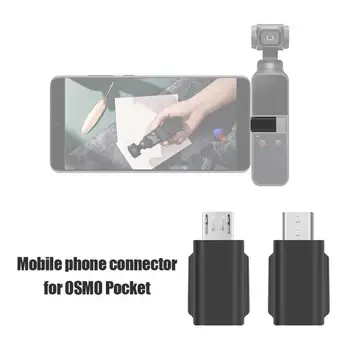 ALLOYSEED Smart Tālrunis, Mini USB Adapteris Android Pārveidotāja Savienotāju Plug Adapteri DJI Osmo Kabatas Rokas Gimbal Piederumi