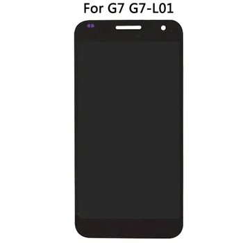 Par Huawei Ascend G7 LCD Ar Touch Digitizer Montāža G7-L01 G7-L03 LCD Displejs, Touch Sensors Stikla Panelis