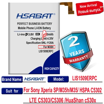 HSABAT 3900mAh LIS1509ERPC Akumulatora Lietošana Sony Xperia SP/M35h/M35/ HSPA C5302/LTE C5303/C5306 /HuaShan c530x