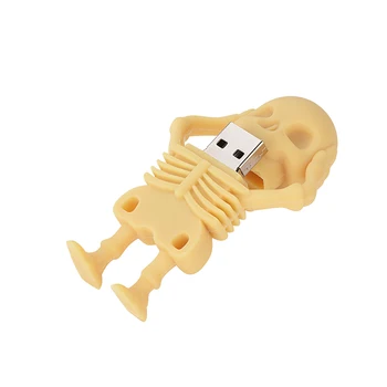 Skelets USB Flash Drive 4GB 8GB 16GB 32GB 64GB, 128GB pendrive USB 2.0 Mini Memory Stick Pen Drive Dāvanas key usb