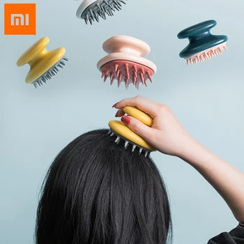Xiaomi JJ Silikona Galvas Matu Mazgāšanas Ķemme Ķermeņa Masieris Suka Galvas ādas Masāža ar Suku Ķermeņa Dušas Suku Pirts Spa Novājēšanu 4colors