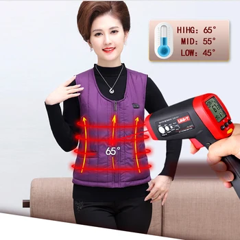 Smart electric džemperis apkures veste sievietēm USB tālu infrasarkano maksas, lai saglabātu siltumu trīs ātrumu silikona temperatūru, silda Jaka