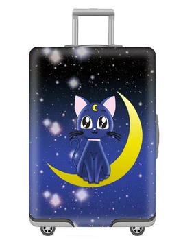 19-32 collu Sailor Moon Elastīgs Sabiezēt Bagāžas Koferis seguma Aizsargātu Putekļu Maisiņu Gadījumā Karikatūra Ceļa Segumu