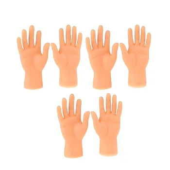 Karikatūra Pirkstu Leļļu Jaunums Funny Mini Pa Kreisi, Pa Labi Pirkstu Puses Par Spēli Puse Žestu Atvērtu Pirkstu Puppe Cosplay Fidget Rotaļlietas