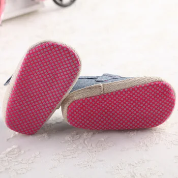 Džinsi Bērnu Apavi Jaundzimušais Ziedu sneaker ' Anti slip Mokasīni Gudrs Pirmais gājējs par toddler chaussures de bebe
