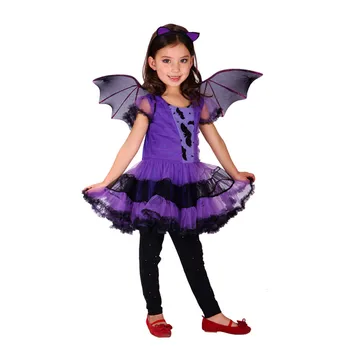 Halloween Cosplay Kostīms Bērniem Bat Princese Bērniem, Multiplikācijas filmu Cosplay Apģērba Partiju Patīk Dzīvot Cosplay 18