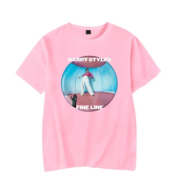 Harija Stili Smalku Līniju T-Krekls 2020. Gadam Kokvilnas Streetwear T Krekls Vīriešiem, Sievietēm Ar Īsām Piedurknēm T Krekli Vlone Tee Kreklu Lielgabarīta T Krekls