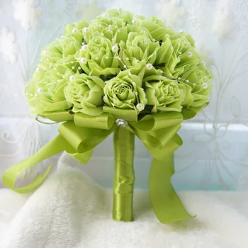 Līgavas mātes ziedi, imitējot korejas ūdens dimantu luksusa kāzu dāvana bridegroomWedding pušķi