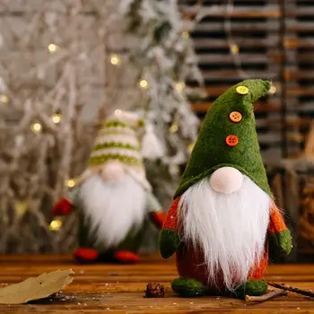 Roku darbs Ziemassvētku Elf Apdare Pastāvīgā zviedrijas Gnome Tomte Rotaļlietas Lelle Rotājumu Q39B
