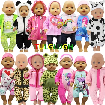 2020 Jaunu Cute varde trīs gabals, kas Piemērots piemērots 43cm Baby Lelle 17 Collu Atdzimis Bērnu Leļļu Apģērbs
