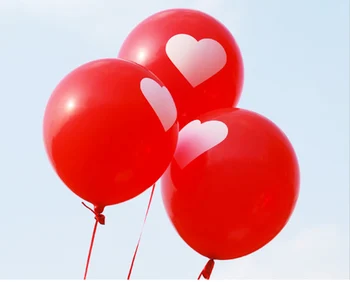 100gab 12inch/3.2 g Loveing Ziedu Sirds Balonu Piepūšamie Kāzu Baloni Puse Mājas Apdare Dzimšanas dienas svinības Peldēt Baloni