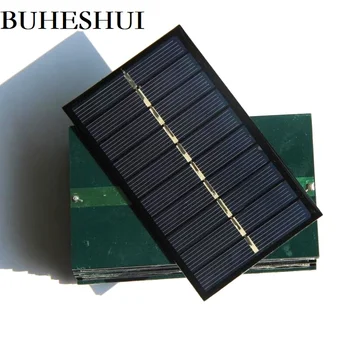 BUHESHUI 5V 150MA Saules Panelis, Saules baterijas, DIY Saules Bateriju Lādētāju 3,7 V 100*60MM Epoksīda Polikristālu Vairumtirdzniecības 500pcs
