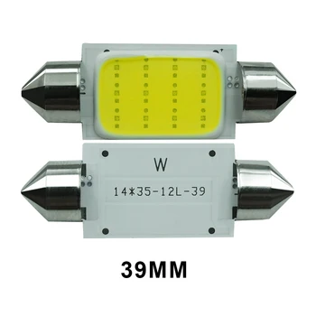 CROSSFOX 2x LED Vīt 31mm 36mm 39mm 42mm C5W LED Spuldzes, Automašīnu Dome Stils Lasīšanas Gaismas Interjera Lampas 12V 6000K Auksti Balta