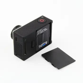 4in1 Fotokameras Objektīva Vāciņš +Rezerves Akumulators Durvīm +Sānu Durvis Vāks GoPro Hero 3