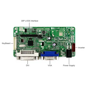12.1 collu LCD Ekrānu 20pin LVDS Pieslēgvieta DVI, VGA LCD Kontrolieris Valdes HSD121KXN1-A10 LCD Ekrāns