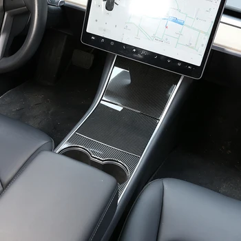 3 Krāsas 4 Gab ABS Chrome Tesla Model 3 2018 2019 2020 Centra Konsole Kino Centra Konsoli, Tases Turētājs Panelī Auto Piederumi