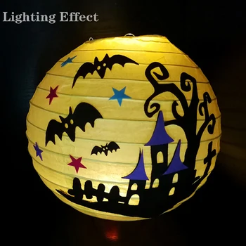 1Psc Handmake Halloween Apdare, LED Gaismas Ķirbju Laternas Karājās Lampa Halloween Ģimenes Rotājumi, Kā Dāvanu Bērniem