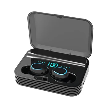 TWS Bluetooth Austiņas V5.0 9D Stereo Bezvadu Austiņas Sporta Ūdensizturīgs Austiņas