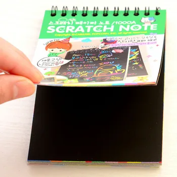 Magic Nulles Grāmatiņa Bērniem DIY Black Pages Grafiti Grāmatiņa Bērniem, Radošās Glezniecības Notepad Zīmēšanas Grāmata