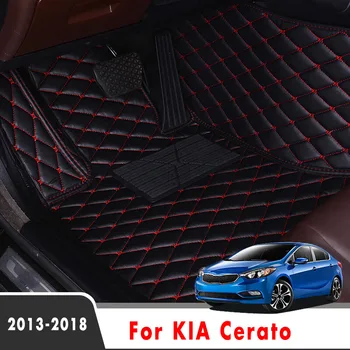 Par KIA Cerato Forte YD 2018 2017 2016 2013 Automašīnas Grīdas Paklāji Interjers Ādas Paklāji Auto Dekorēšana Aizsargs Attiecas