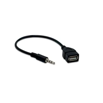 3.5 mm Male Audio AUX Jack USB 2.0, A Tipa Sieviešu OTG Adaptera Kabeli Konvertētājs