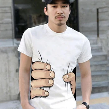 JIAYAN T-krekls 3D Liels Roku korejiešu Stila Krekls Vīriešu Apģērbu 2021. Gada Pavasarī Un Vasarā ar Īsām Piedurknēm Vīriešu T-krekls