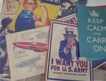 Karstā pārdošanas retro Kraftpapīrs vintage plakāts 