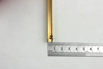 20 Gabali - 10 cm gold plated DIY dekoratīvie Metāla Stūra