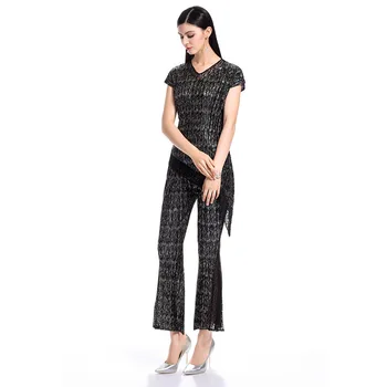 Sieviešu Vasaras Modes Jauna Eleganta Dāma Augstas Kvalitātes Ielocēm Džemperi Krekli, Bikses Apģērbu Komplekti
