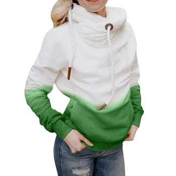 VICABO Ziemā Silts Slīpums Aukliņu Sieviešu pelēkā vārna Topi ar garām Piedurknēm Gadījuma Džemperi Sieviešu Hoodies 3XL Krekls