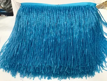 DEBESIS zilas krāsas kristāla Roku darbs 15cm plata fāzēm bārkstis apgriešana,5yard, par 270 krelles pavedieni/pagalmā SGTM18